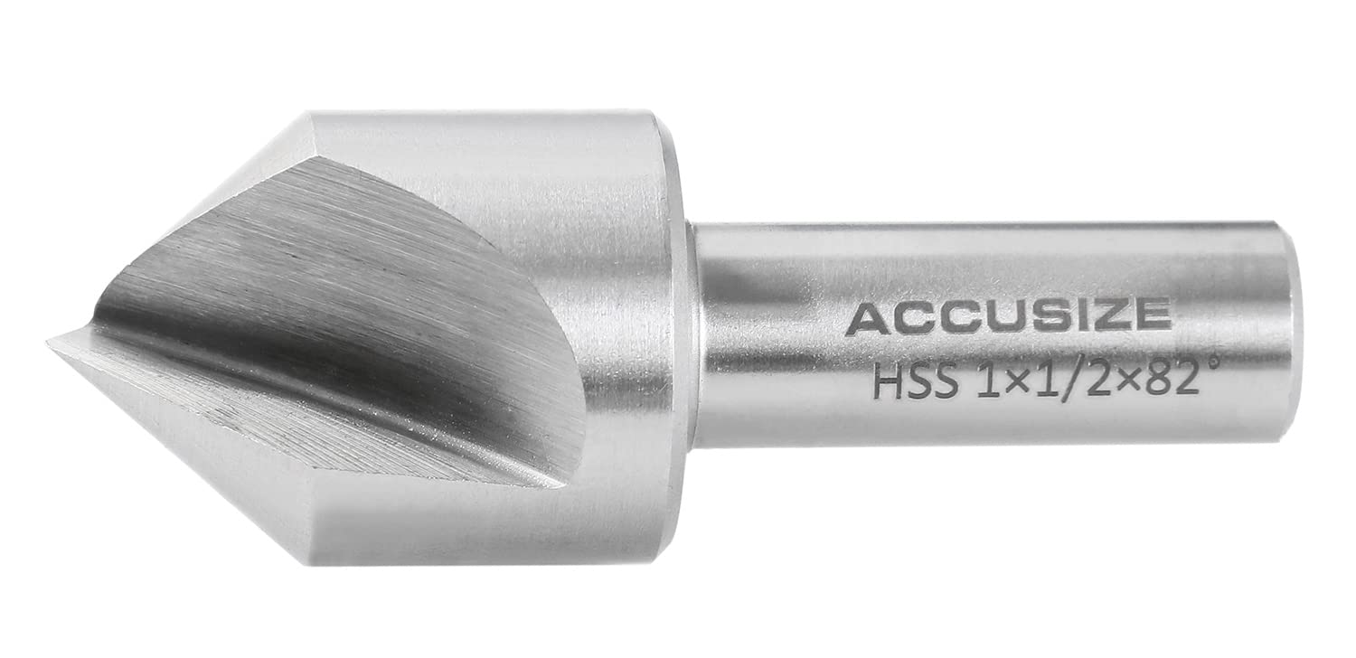 Accusize Countersink Set - 9 Piece HSS -12 Accusize Countersink Set - 9 Piece HSS -12