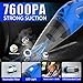 THINKWORK Car Cleaning Kit Car Detailing Kit,Car Cleaning Kit Interior Cleaner with High Power Blue Handheld Vacuum Cleaner,Brush Sets,Windshield Cleaner and Storage Bag,Car Accessories,Car Gift Set