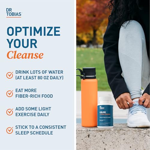 Image of Dr. Tobias Colon Cleanse - Constipation Relief & Gut Health Support for Women & Men | 14 Day Colon Cleanser for a Gentle Colon Detox & Gut Flush 24 Capsules (1-2 Daily)