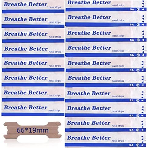 Chargenyang Large Breathe Better Nasal Strips to Reduce Snoring Drug-Free Works Instantly to Improve Sleep Relieve Nasal Congestion (50Count) Cover