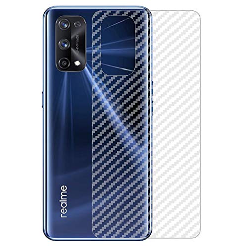 Image of Compatible with Oppo Realme X7 Pro Back Screen Protective Film Carbon Fiber Skin Transparent Screen Guard Sticker