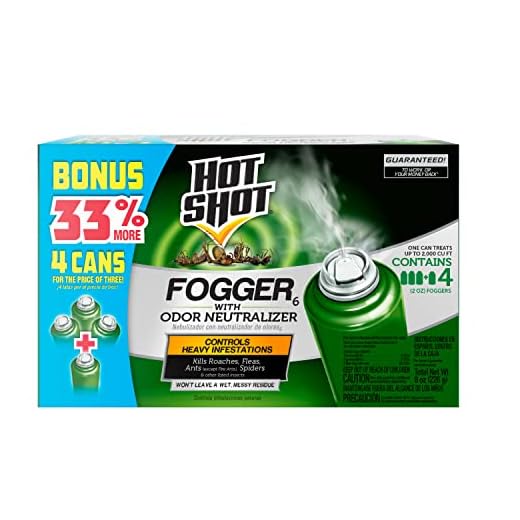 Hot Shot Indoor Fogger With Odor Neutralizer, 4/2-Ounce