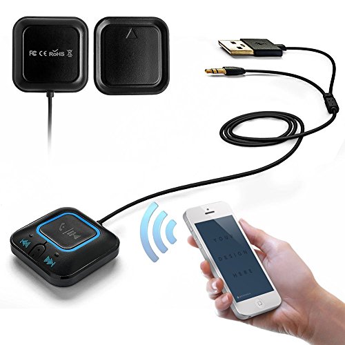 Bluetooth レシーバー 内蔵マイク NFC搭載 Bluetooth4.0 カー 車 ワイヤレス オーディオ 高音質 ハンズフリー通話 bluetooth発信端全対応[メーカー正規品]