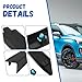 ECOTRIC Wheel Arch Molding Fender Flare Compatible with 2013-2022 Buick Encore Replacement for GM1291247 95275469 Wheel Arch Trim ABS Plastic Front Passenger Side