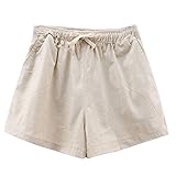 Damen Shorts Sommer Unifarben Boxershort Mode Loose Classic High Waist Hosen Elegante Trendigen Mit Tunnelzug Jungs Boxershorts Pants