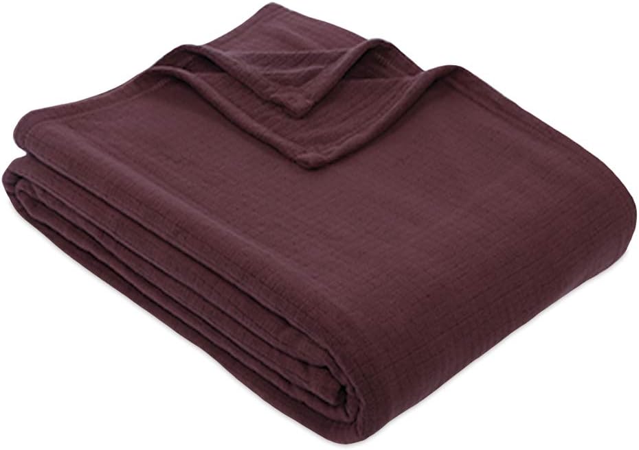 Berkshire Blanket Polartec® Softec™ Microfleece Breathable High Warmth Performance Fleece Blanket, Italian Roast, King