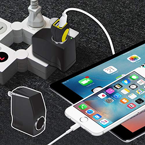 Cellet AC to DC 12V Output Converter. AC/DC Power 110V- 120V AC to 12V DC Car Cigarette Lighter Power Converter. AC to DC Female Adapter (Not for Air-Pump, Compressor, Vacuum Cleaner)3