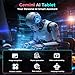Tablet with Keyboard, 2026 Android 15 tablet with 26GB+256GB+2TB Expand, 10 Inch Tablet PC with 8-Core, Gemini AI, 5G WiFi, 8000mAh, BT5.0, GPS, Electronics Tablets with Case/Mouse/Stylus(Silver Case)