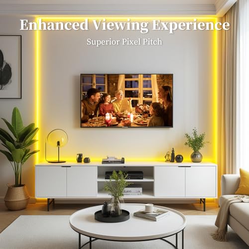 Image of iNextStation COB LED Strip Light Yellow 32.8ft /10M DC24V CRI 93+ Flexible LED Tape Lights 8mm for Bedroom, Kitchen, TV Backlight, Cabinet, Stage, Home DIY Lighting Decor (No Plug)