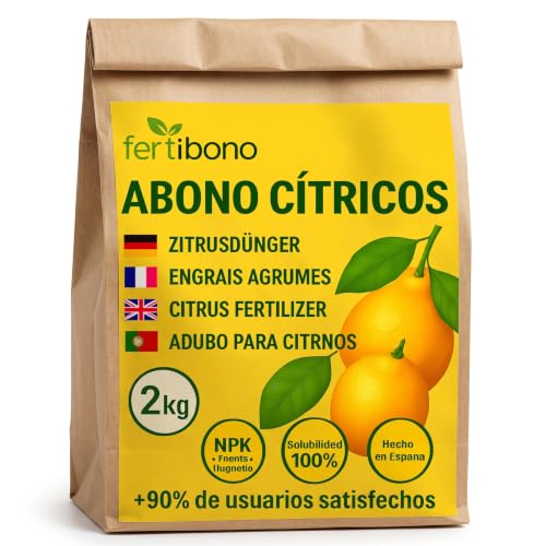 FERTIBONO Abono Citricos Especial para Limonero y Naranjos, (2KG), 20-5-11 con Hierro, Calcio, Azufre, Magnesio y Manganeso - Corrector de Carencias Múltiples