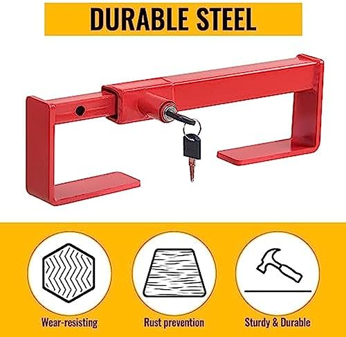 Image of Shipping Container Lock,Adjustable Steel Heavy Duty Cargo Door Lock,Security Door Lock for Semi Trailer Trucks,Containers Warehouse Door Lock with 2 Keys, 9.84 inch - 17.32 inch Locking Distance,Small