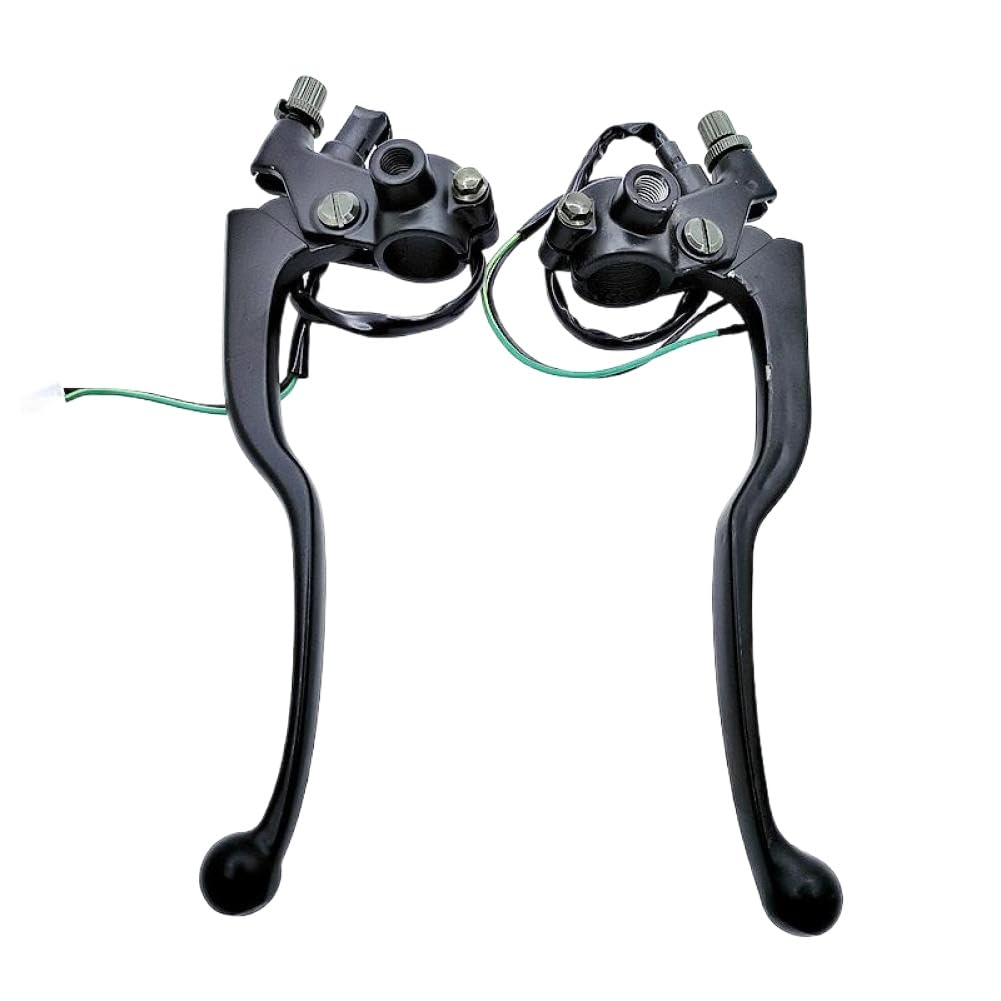 Yrzpeycem Left Right Front Brake Lever And Clutch Lever With Brake Stop Light Switch Compatible With Yamaha Ybr 125Cc Ybr Yb 125 Ybr125(Left Right)