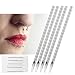 100 Pcs Kit de aguja de perforación, Agujas desechables para tatuaje estéril,...