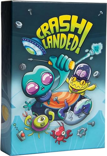 Shot in the Dark Crash Landed! España | Juego de Cartas de Ritmo frenético! | Juego de Mesa para niños y Familiares | Partidas rápidas | 2 a 6 Jugadores | Niños de 8+ años.