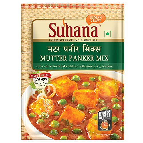 Image of Suhana Mutter Paneer Spice Mix 50g Pouch - Pack of 6