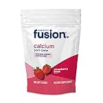Bariatric Fusion Bariatric Calcium Supplement Chews | Calcium Citrate with Vitamin D3 Bariatric Vitamin | Sugar Free Chewable | 500mg | Strawberry | 60 Count