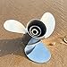Outboard Propeller Stainless Steel Boat Propeller for Yamaha 13 1/4x17,50HP 60HP 70HP 75HP 80HP85HP90HP100HP115HP130HP Propeller for Yamaha Engines 15 Spline Tooth,RH
