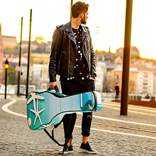 Housse étanche pour guitare acoustique avec double bandoulière et poche phare et ciel avec nuages, Multicolore 03., 42… - Les Beatles, Paul McCartney, John Lennon, RIngo Starr, George Harrison Housse étanche pour guitare acoustique avec double bandoulière et poche phare et ciel avec nuages, Multicolore 03., 42… – Image 7