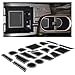 Custom Fit Cup Holder and Door Liner Accessories for 2018 2019 Subaru Impreza and Crosstrek 14-pc Set (White Trim)