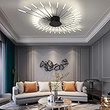DZZIT Modern Ceiling Light, Easy to Install, Flush Mount Ceiling Lamp Acrylic Lampshade Chandelier,