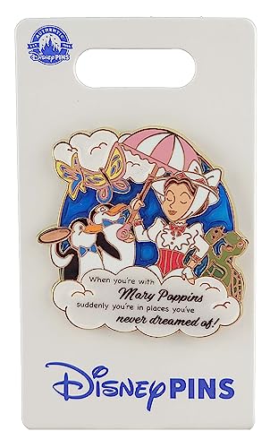 Disney Pin - Mary Poppins and Animals - Umbrella - When You're Wi...