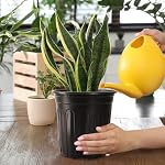 25 Pack 1 Gallon Plastic Seedlings Plants Nursery Pots with 25 Pcs Waterproof Plastic T-Type Plant Tags and 2Pcs/Set Transplanting Digging Mini Tools