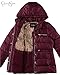 Jessica Simpson Womens Puffer Jacket - Full Zip Quilted Packable Insulated Winter Jackets for Women - Warm Womens Winter Coat, Size Medium, Merlot