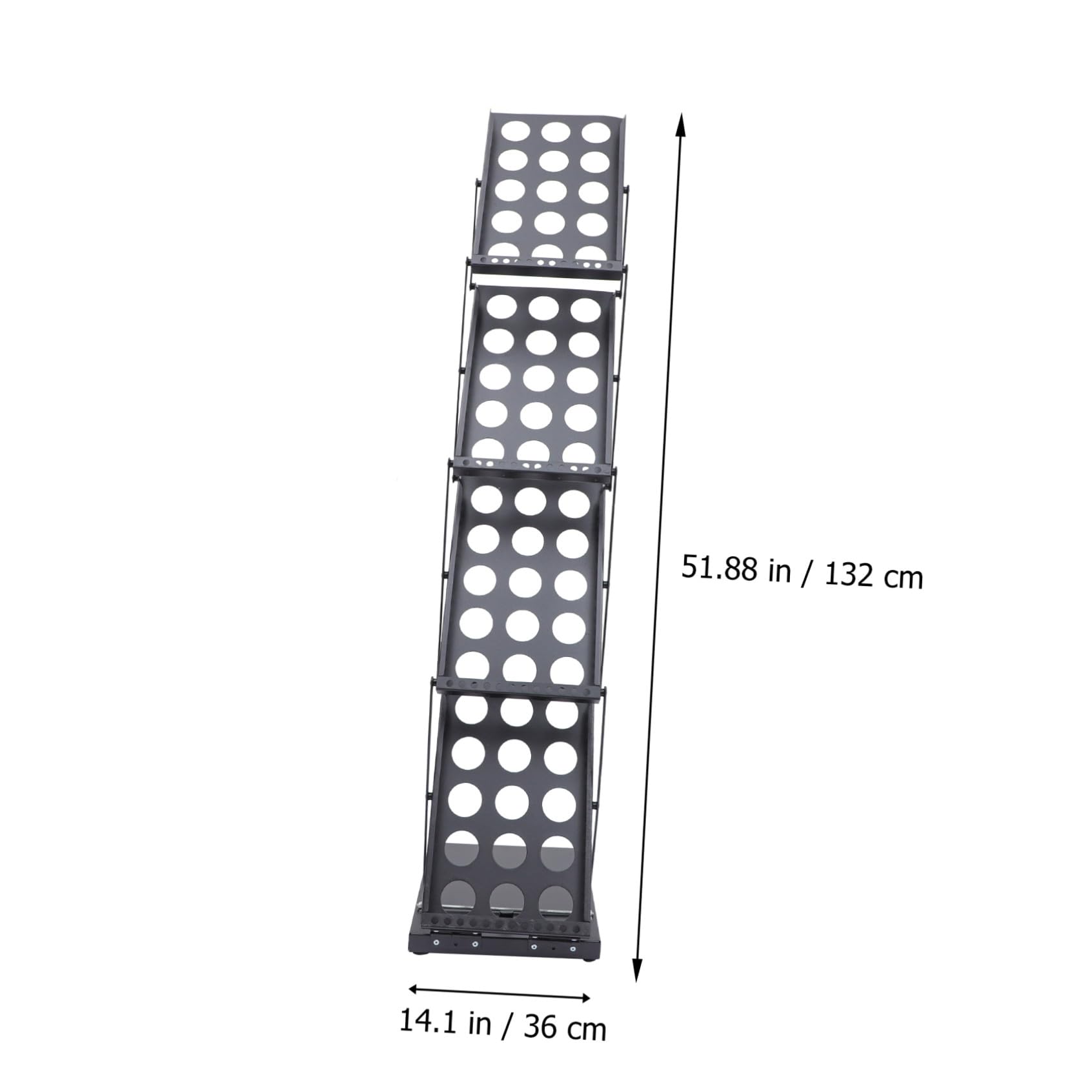 Cabilock Soporte Plegable para Folletos Expositor Vertical Multi Base Estable Organizador Portátil para Catálogos Revistas y Archivos para Ferias y Oficinas
