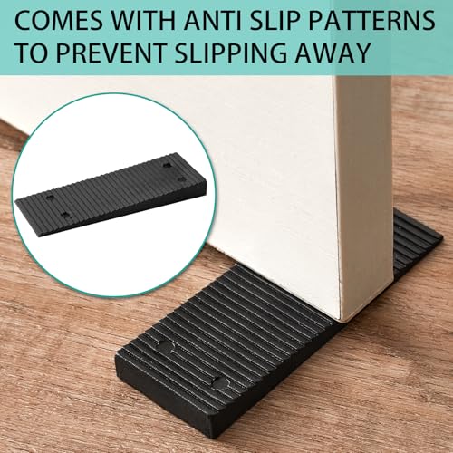 Image of 24pcs 3.15in Black Plastic Leveling Shims, Furniture Toilet Table Stabilizers Wedges for Uneven Surfaces