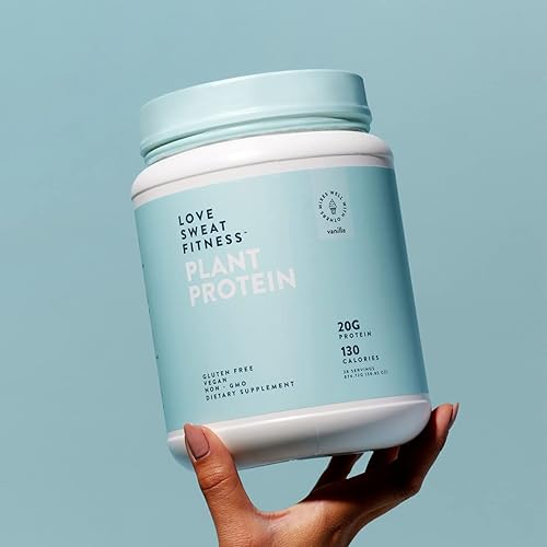 Vista 7 de Love Sweat Fitness Proteína vegana orgánica en polvo Vainilla 28 porciones, 0.71 onzas de proteína, sin azúcar, vegano, sin gluten, sin OMG