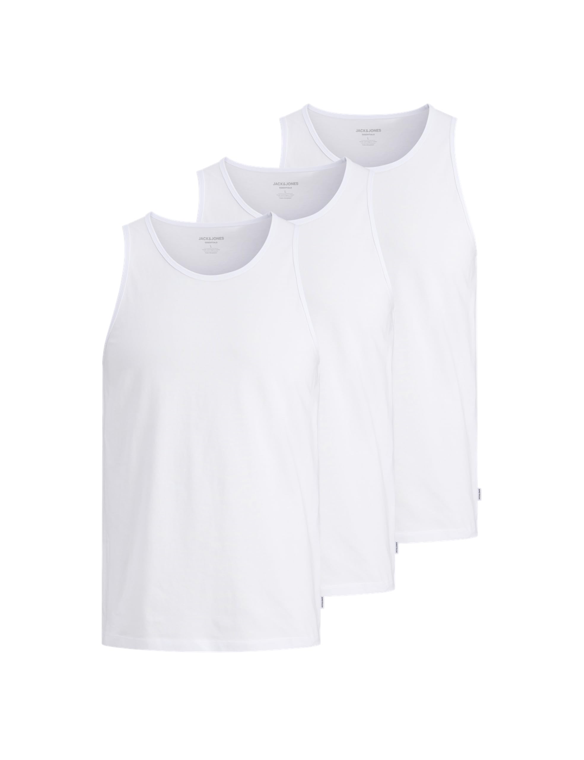 JACK & JONES Jjeorganic Basic Tank Top 3Pk Mp