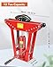 FAHKNS Hydraulic Pipe Bender 12 Ton Manual Copper Exhaust Bender Tool with 6 Dies (1/2,3/4,1,1-1/4,1-1/2,2