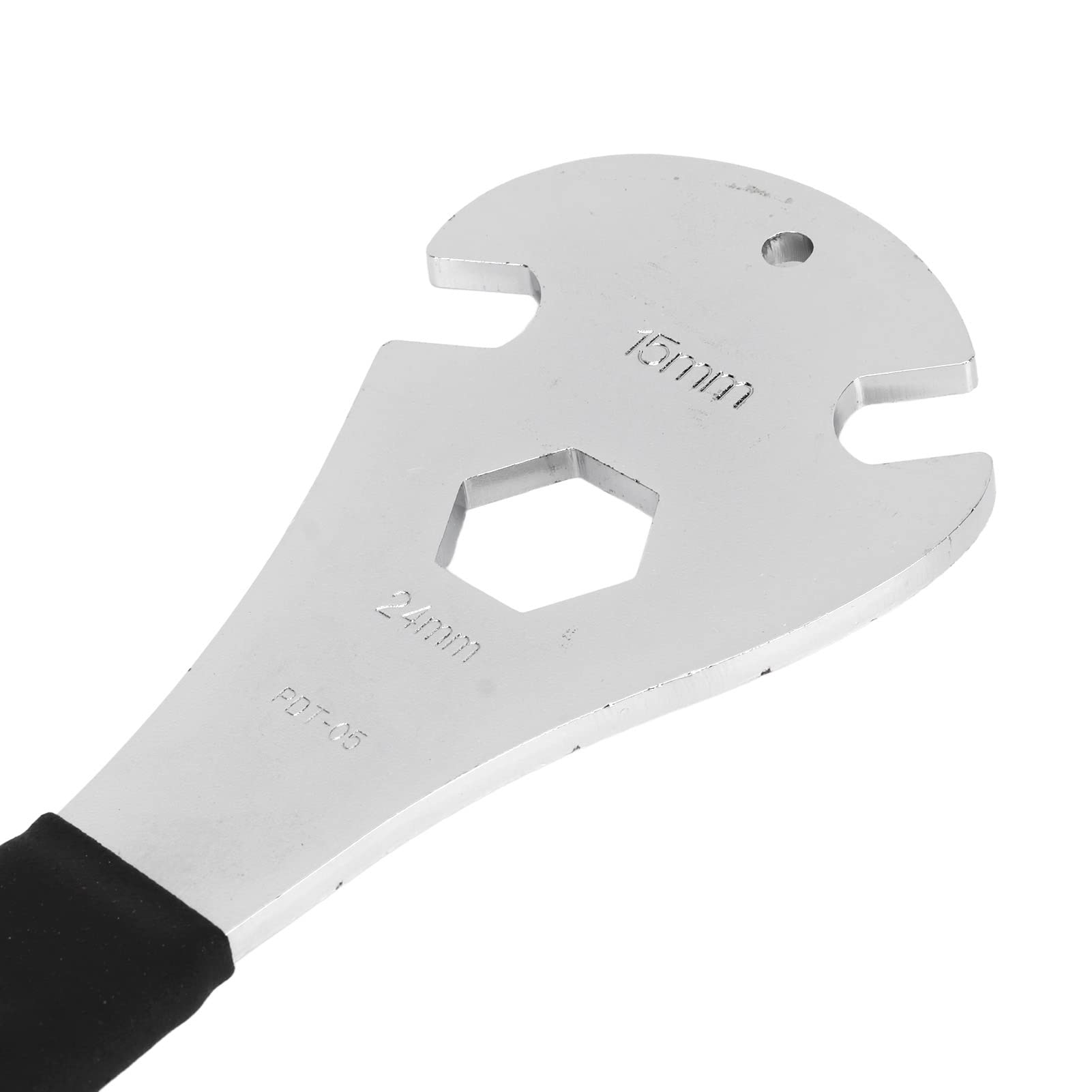 FAHRRAD-PEDALSCHLÜSSEL 15 mm, extra langer Griff, Fahrrad-Reparaturwerkzeug aus Mangan-Stahl, tragbar und einfach zu bedienen