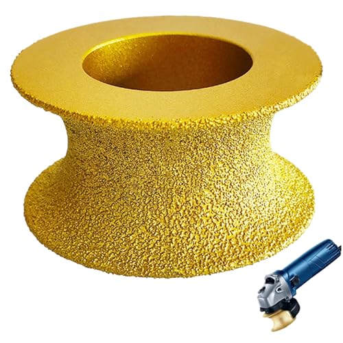 Diamond Grinding Wheel Round 35mm Metal Alloy Electric Chainsaw Sharpener Grinding Wheel Wear Resistant Disc for Stone Marble Granite Chainsaw Sharpener Tool