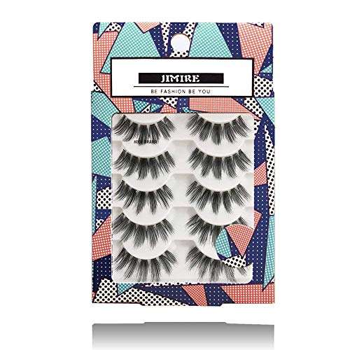 JIMIRE False Eyelashes Drama Lashes Multipack Fake Eyelashes(5 Pairs)