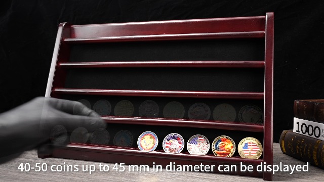 Amazon.com: DecoWoodo Challenge Coin Display Case, 5 Row Military