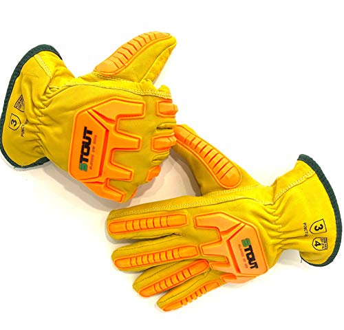 Heavy Duty Safety gloves XL Work Gloves for men Insulated Made With Leather Great for Drivers Mechanic Construction Contractors Equipment Operators maintenance Carpenters