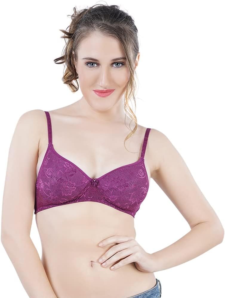 DAISY DEE Women's Cotton Lightly Padded Wirefree Full Coverage Bra - NTSHE