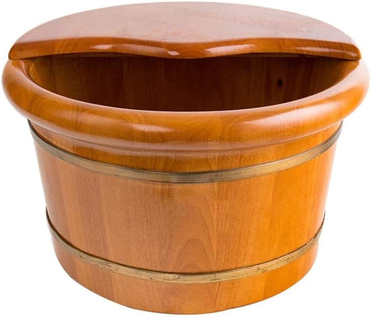 Wood Foot Bath Bucket Foot and Leg Spa for Adults,Foot Massage Spa for