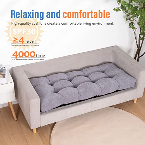 Entropower Custom Size Bench Cushions, Non-Slip Tufted Swing Seat Cushions, Piano Bench Cushions, Sofa Cushions, Indoor/Outdoor Patio Cushions #TOP7