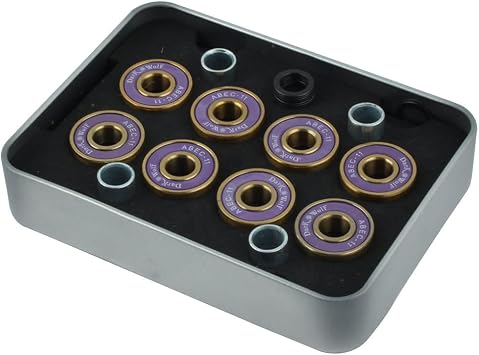 لعبة Longboard Skate Ball Board Kick Scooter Inline Roller Skates Skateboard Bearings 8pcs w Case