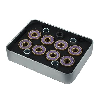 Longboard Skate Ball Board Kick Scooter Inline Roller Skates Skateboard Bearings 8pcs w Case