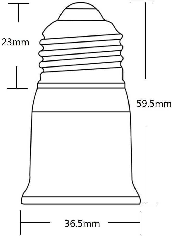 Frее Shірріng оƒƒеr (5pcs) YiLighting - UL-listed (E26/E27 to E26/E27 Extender) - Standard Medium Edison Screw Lamp Base Socket Extender Adapter Extension