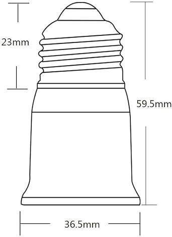 (5pcs) YiLighting - UL-listed (E26/E27 to E26/E27 Extender) - Standard Medium Edison Screw Lamp Base Socket Extender Adapter Extension