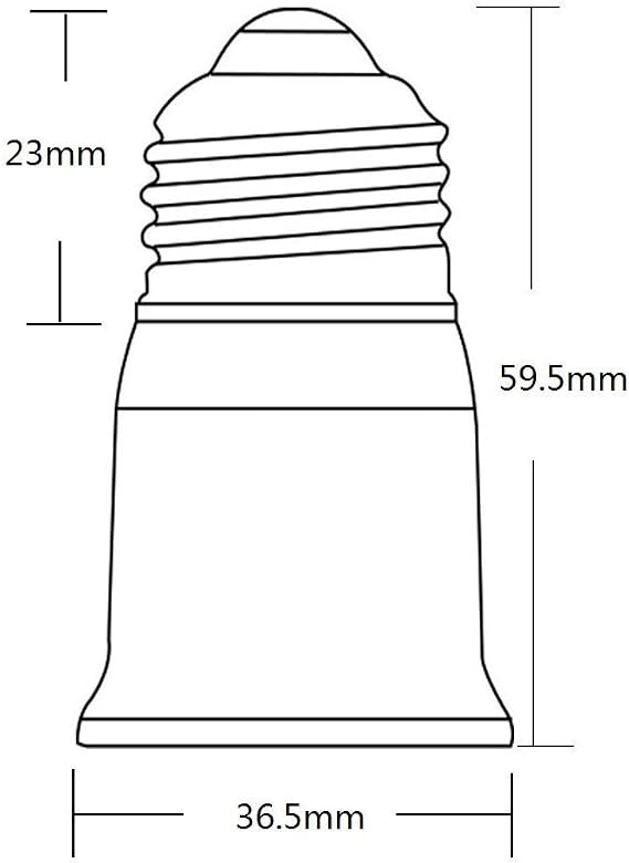 (5pcs) YiLighting - UL-listed (E26/E27 to E26/E27 Extender) - Standard Medium Edison Screw Lamp Base Socket Extender Adapter Extension
