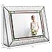 Glass Picture Frame 5x7 Photo Display Wedding Anniversary Colorful Green, Pink Rose J Devlin Pic 137-57H