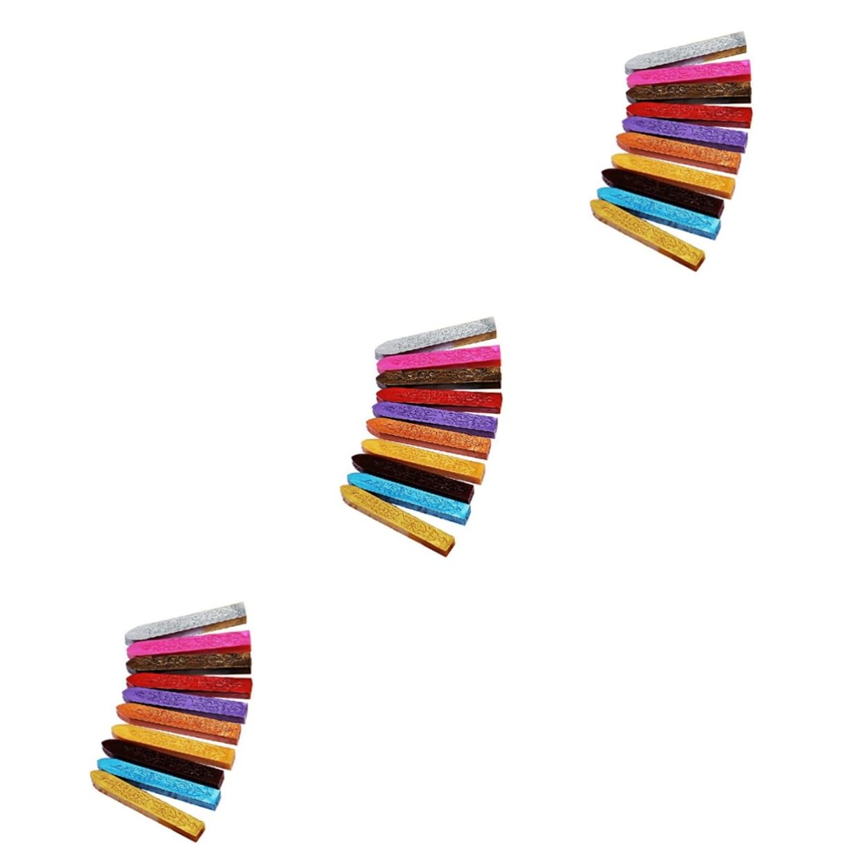 3stücke Farben Antike Gravierte Wachssiegel-sticks Für Retro-vintage-wachssiegel-stempel Ohne Docht Vielseitig Einsetzbar Zum Briefversiegeln Und Mehr