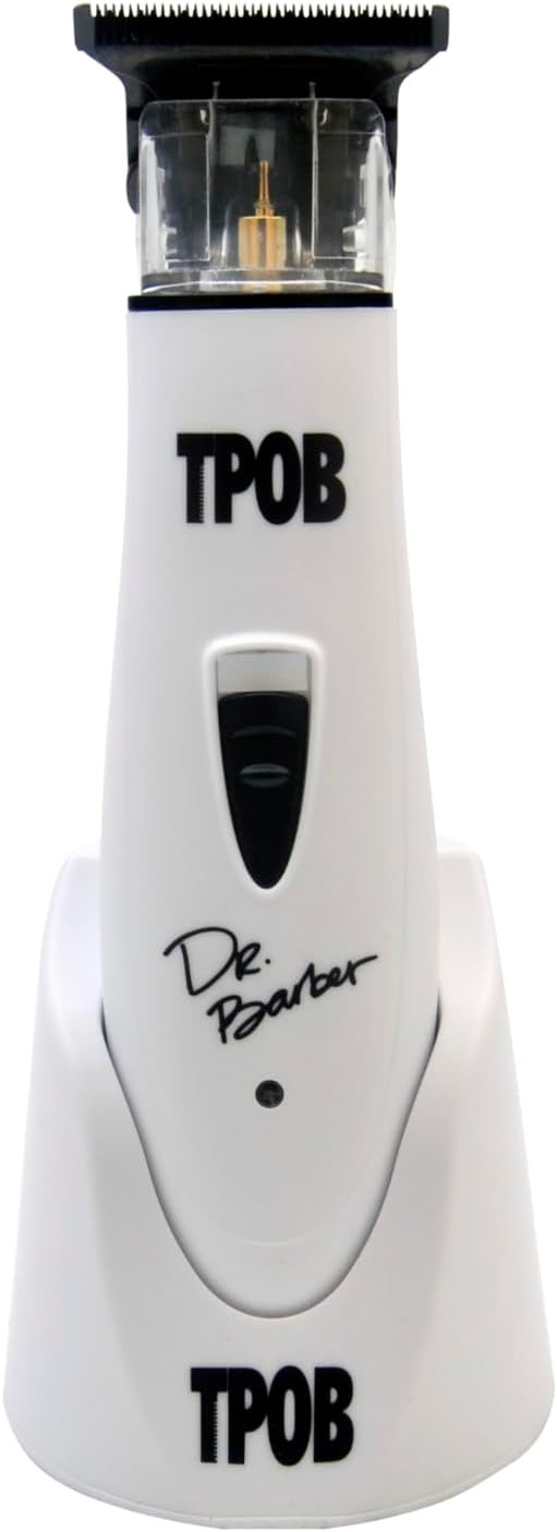 TPOB Ghost X WHITE Beard Trimmer Hair Clippers for Men, Professional Hair Trimmer Zero Gapped T-Blade Trimmer Cordless Rechargeable Edgers Clippers Electric Beard Trimmer Shaver