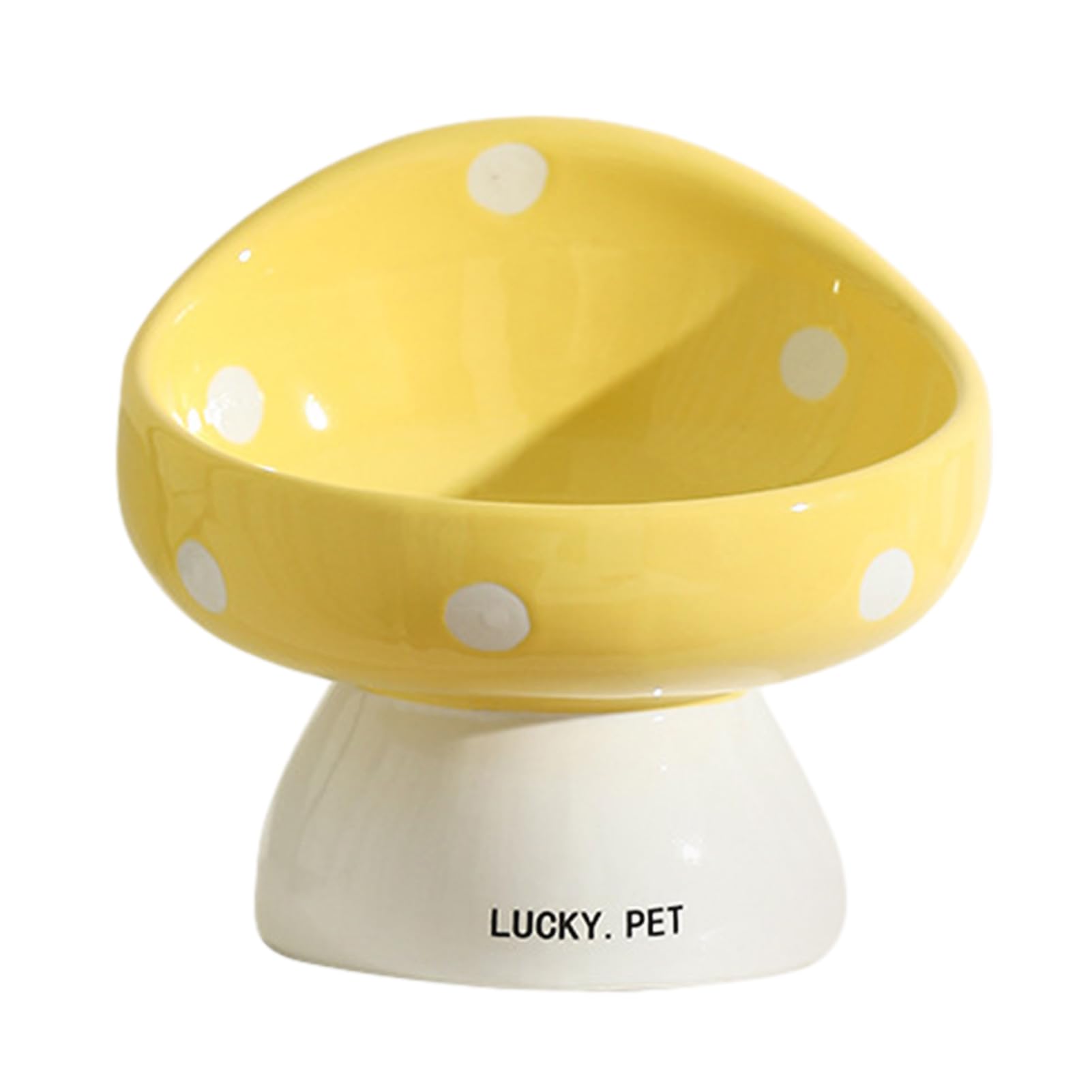 Cat Food Bowl, Raised Cat Food Bowls, Tilted Elevated Cat Bowl, Raised Cat Bowls for Indoor Cats, Pet Feeder and Waterer, Anti-Vomiting Cat Elevated Food Bowl for Food (B)