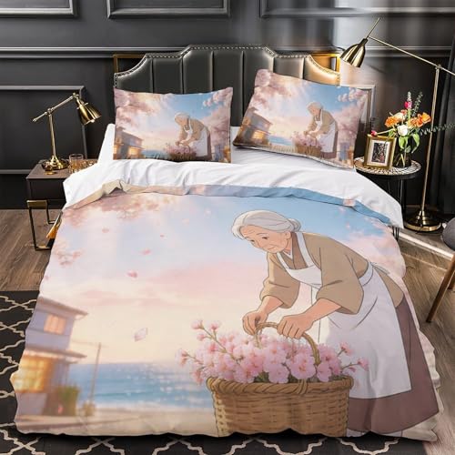 Housse de couette jardinage 200x200 microfibre imprimée 3D - 4